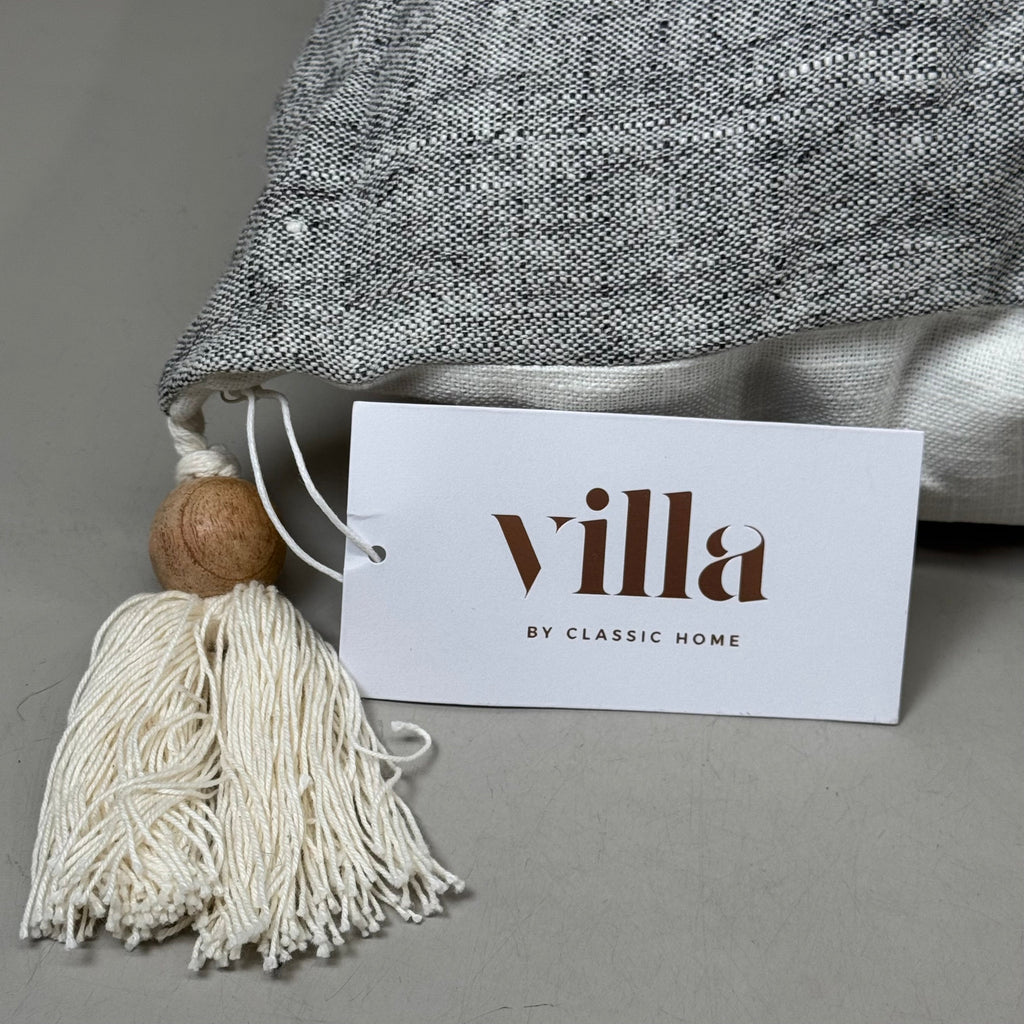 VILLA RN 16"x36" Stillness ST Lima Dark Grey Pillow