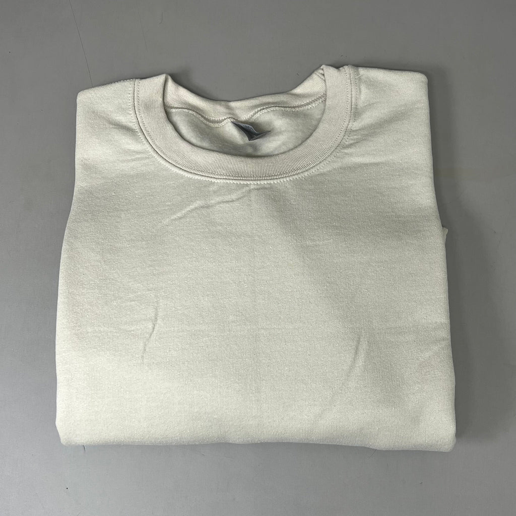 GILDAN (36 PACK) Heavy Blend Crewneck Sweatshirt Men's Sz L Sand G180