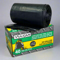 VULCAN (40 Bags) Lawn & Leaf Twist Tie Trash Bags 39 Gallon, Black