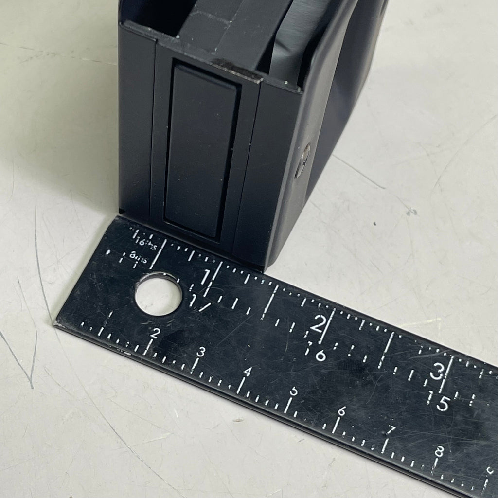 ORCA HARDWARE (2-PACK) Pocket Door Passage Lock Rectangular Black TH-SQPK-S-BL