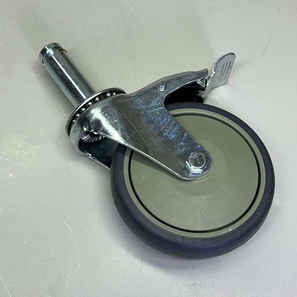 QUANTUM STORAGE Swivel Stem Caster Kit For Wire Shelving 5"x1"x1/4" WR-00H