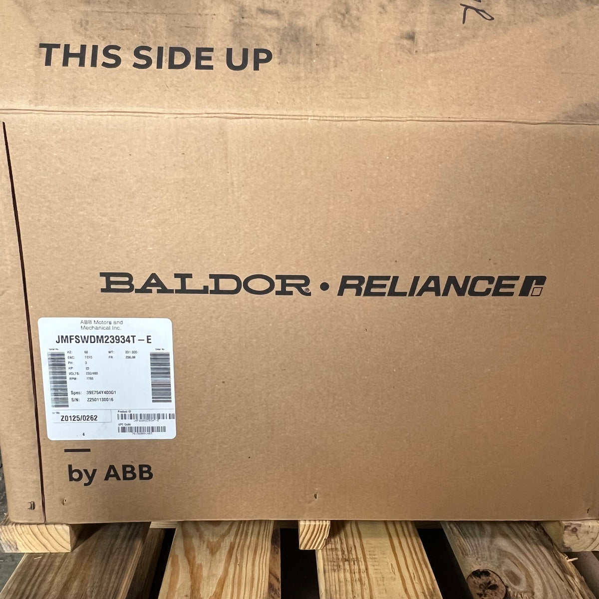 BALDOR RELIANCER Wash Down Duty Motor JMFSWDM23934T-E
