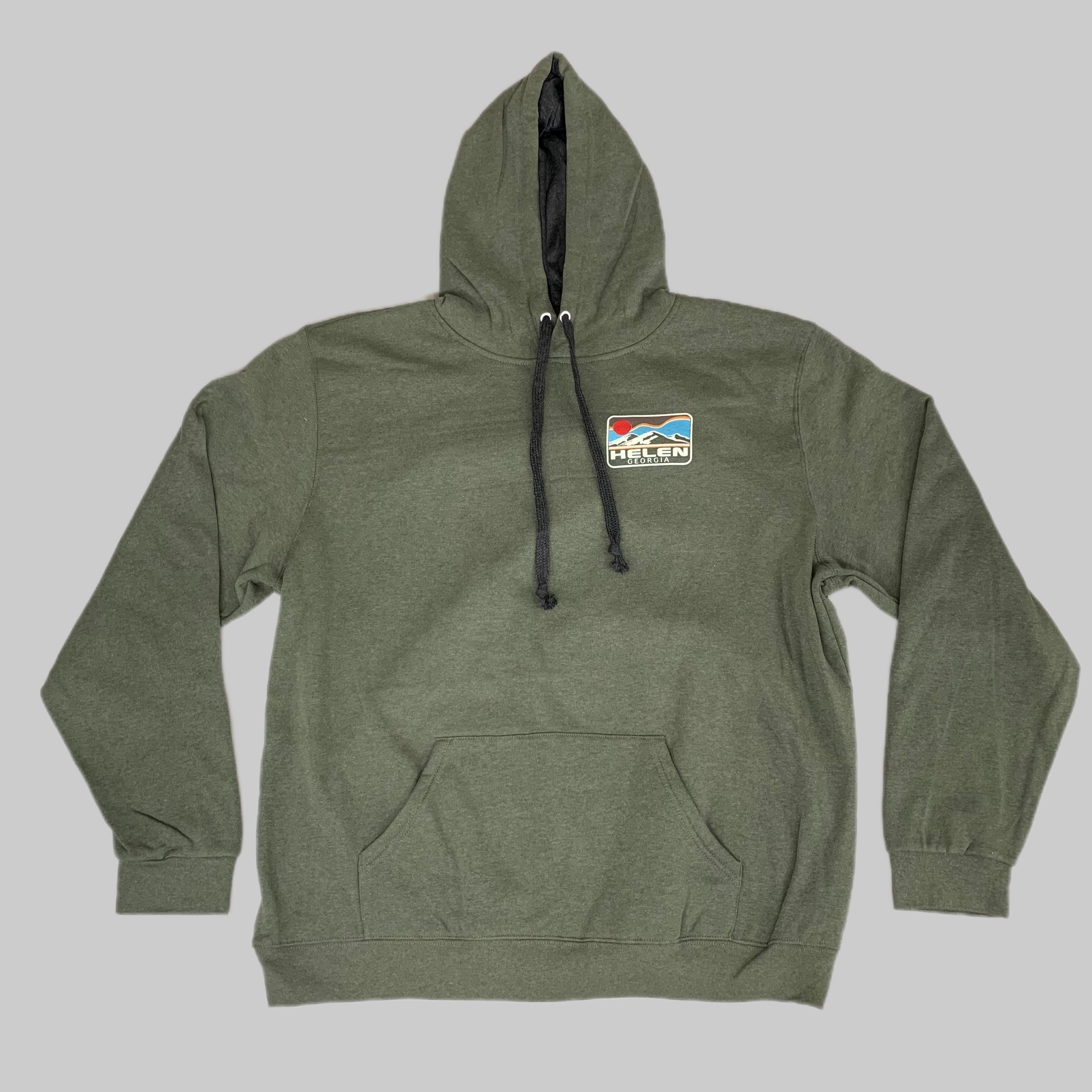 LONEROCK Helen Georgia Tie Hoodie Sz 2X-Large Green