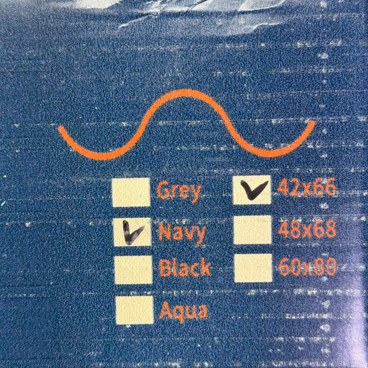 THERA Weighted Blanket Sz 42" x 66", Calming Navy BL613K