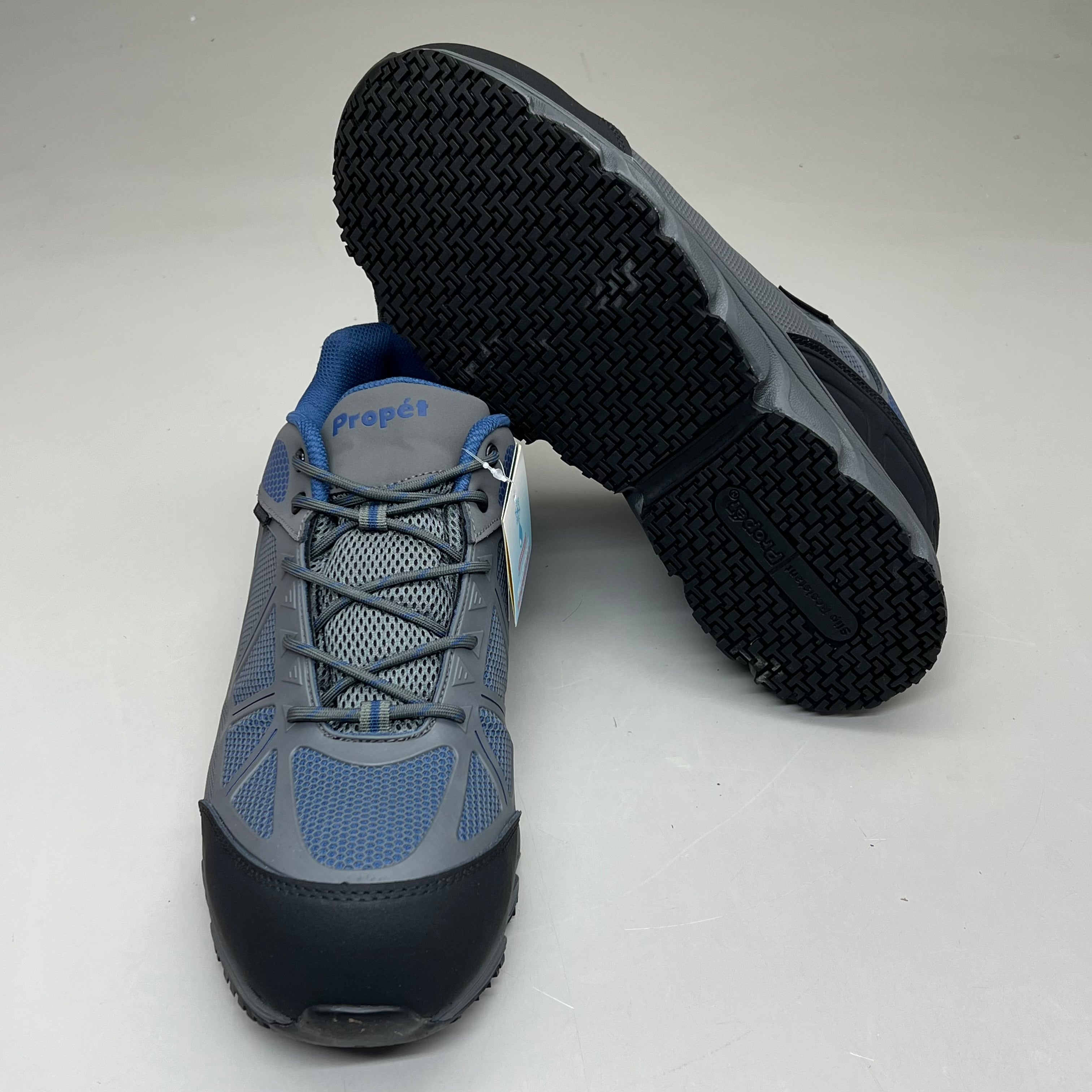 PROPET Seeley II Men's Work Boot Waterproof Men's Sz 12 W (E) Grey/Blue MAU012M