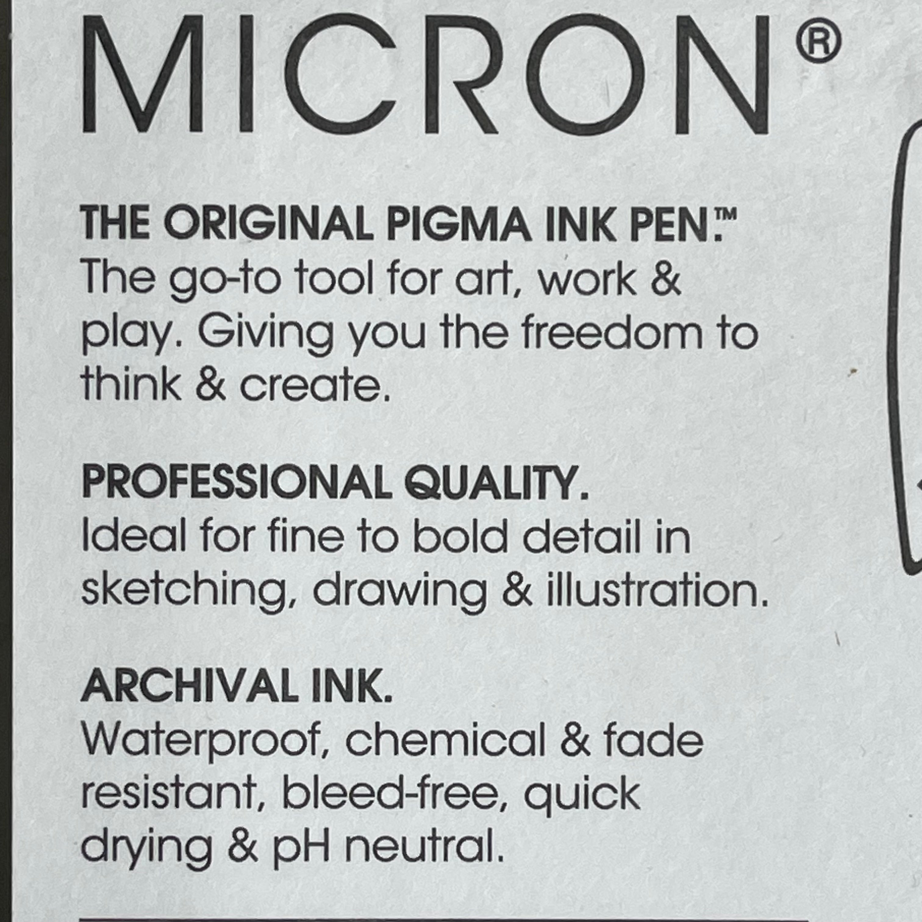 SAKURA (3-Pack) Pigma Micron Pens 0.25mm, 0.45mm, 0.60mm Light Cool Gray 37903