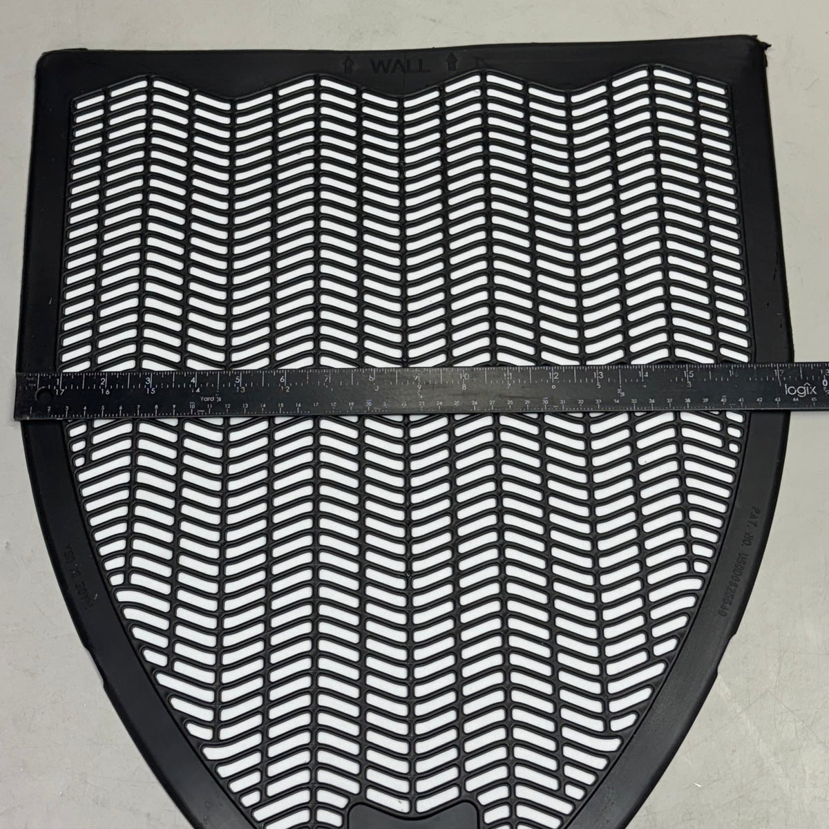 COASTWIDE PROFESSIONAL (6 Pcs) Urinal Floor Mat 20" x 17.5" Black