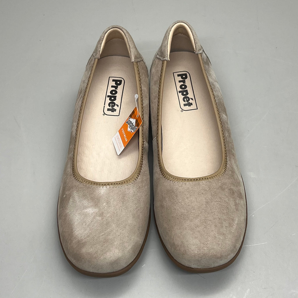 PROPET Yara Slip-On Orthotic Comfort Women's Sz 8.5 M(B) Natural Buff Suede WCX004L