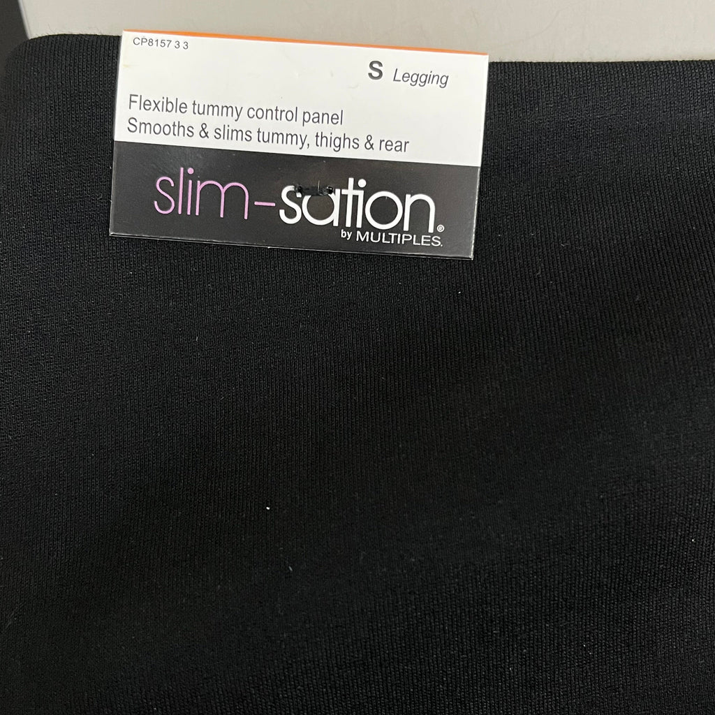 MULTIPLES Legging Petite Women's Sz S Black M9031P