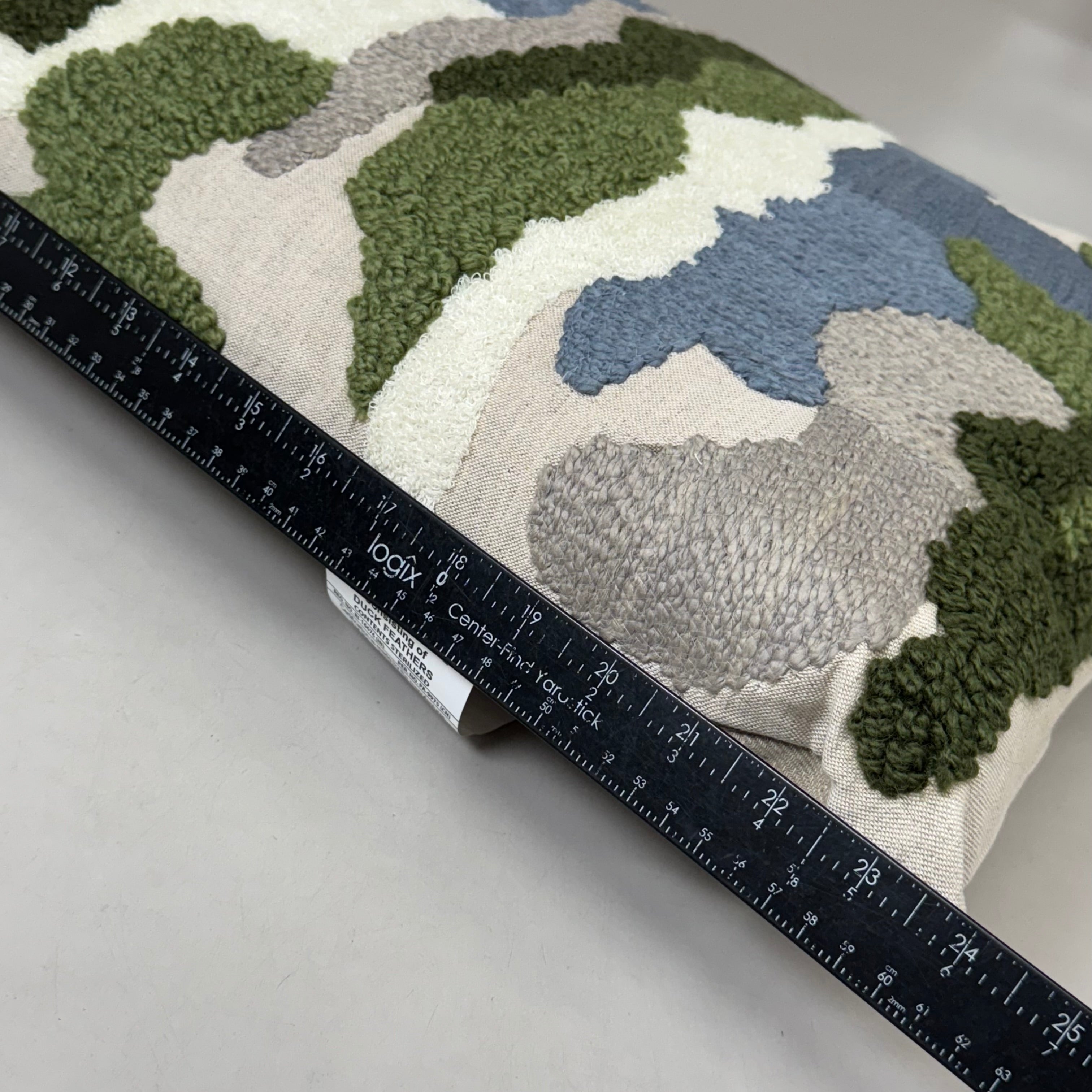 VILLA 14"x26" RN Caney Decorative Throw Pillow Green/Blue Multi