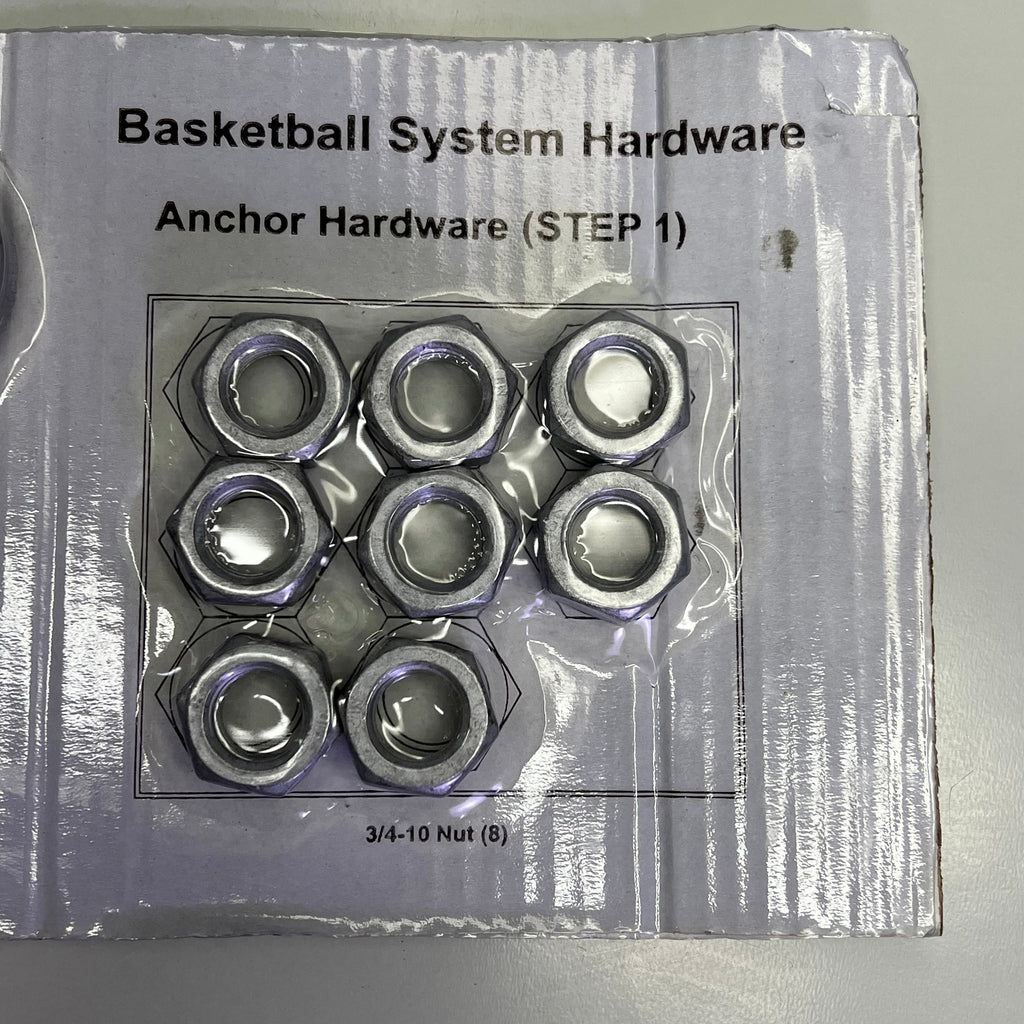 SNAPSPORTS Basketball Anchor Kit System W/ Hardware  9"x9" Black 8008-SL