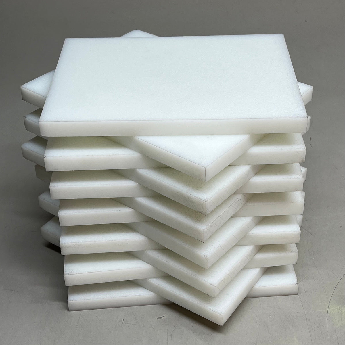 ULINE (20 PACK) High Density Polyethylene Sheets 7"x5" White