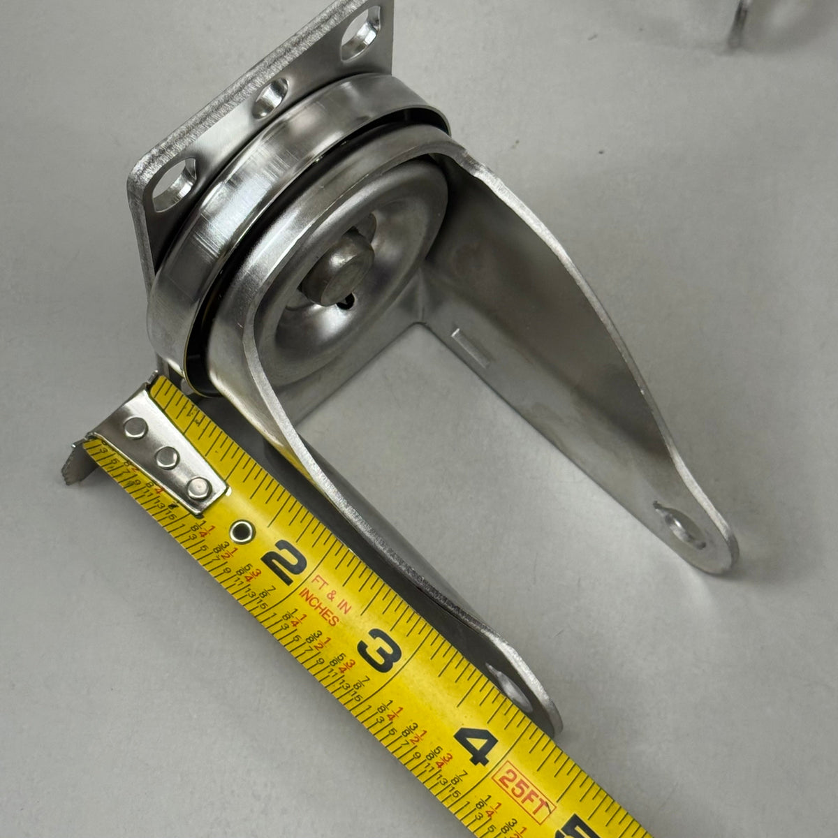 HEAVY DUTY  (2 Pack) Swivel Caster Plate Replacement 4"x2" Overall Length Chrome E32250GZ820644
