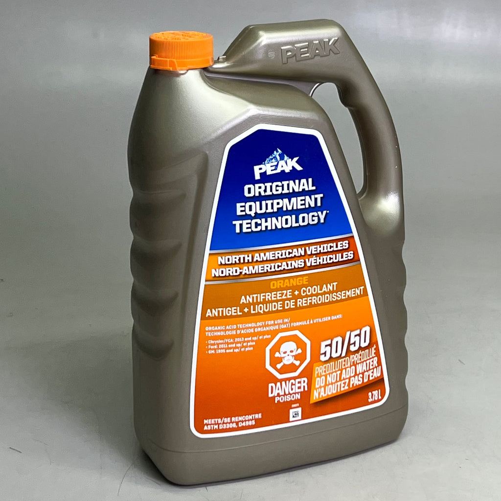 PEAK (3 PACK) 50/50 Antifreeze & Coolant 1 Gal. D3306/D4985, Orange