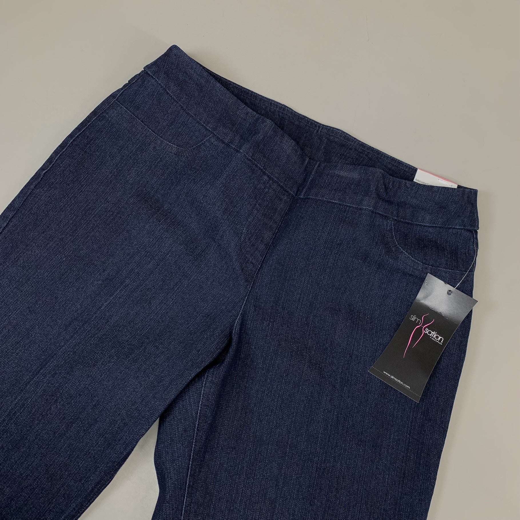 MULTIPLES Ankle Pants Petite Women's Sz 12 Denim M2623P