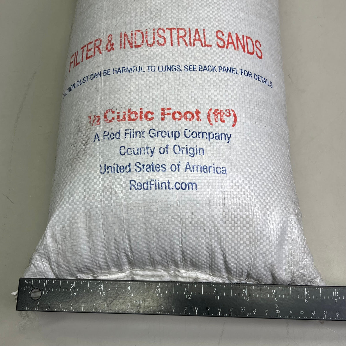 ZA@ RED FLINT Filter and Industrial Sand Sz 1/2 Cubic Foot ft3