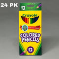 CRAYOLA (12 PACK) Wood Colored Pencils Long Pre Sharpened 12 Pencils Per Package