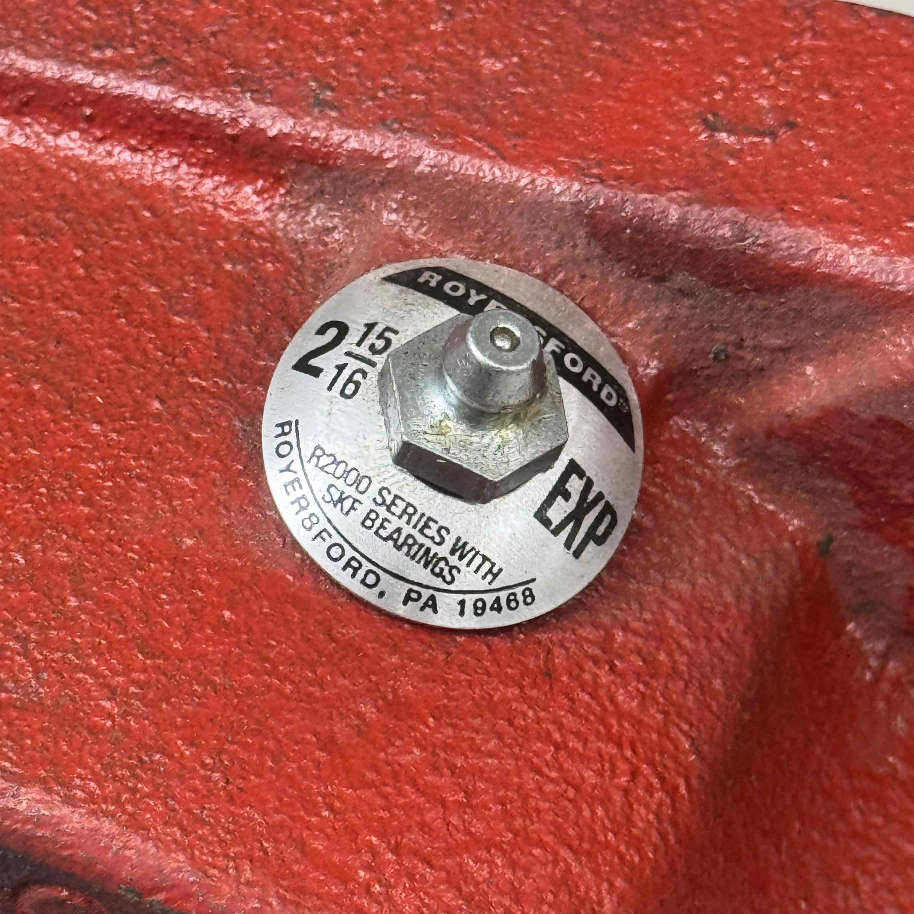 ROYERSFORD Spherical 4-Bolt Flange Bearing Expansion 2-15/16" Red 40-05-E215