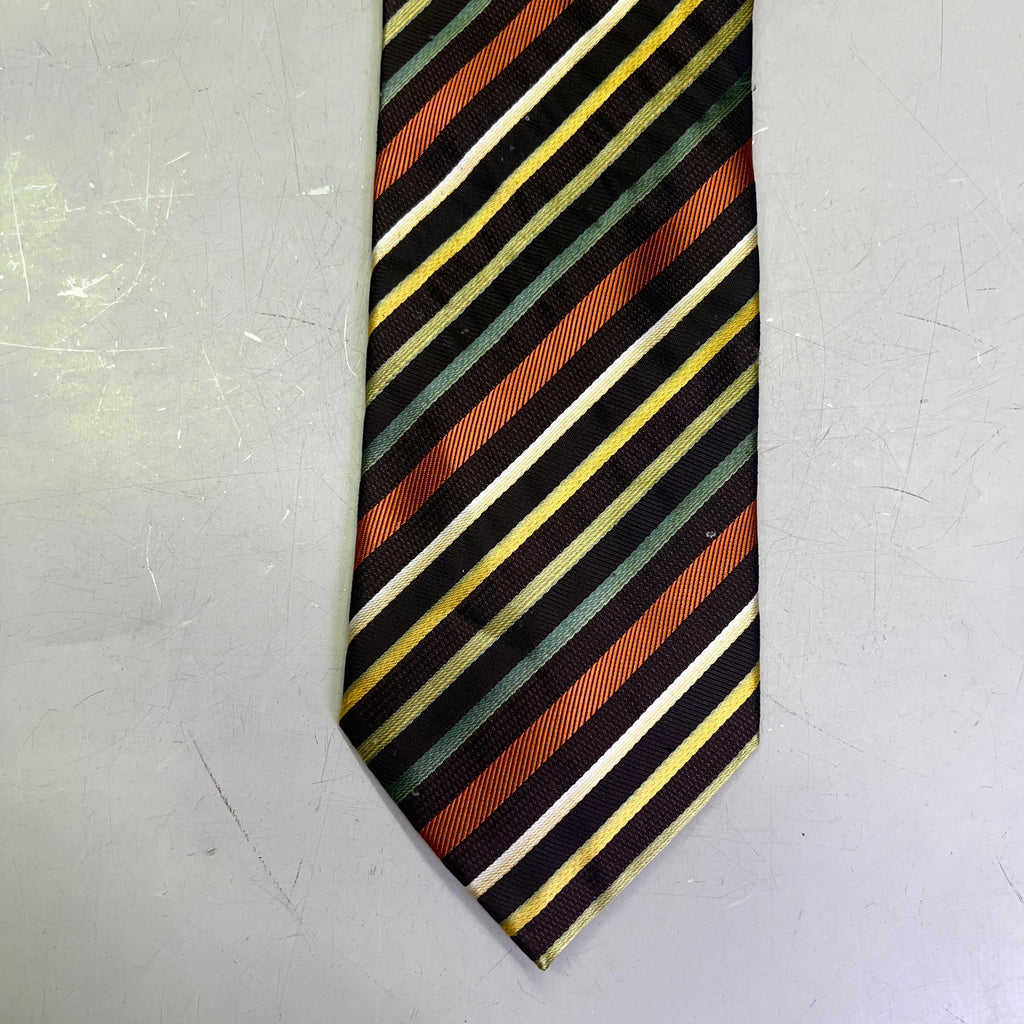 ALEXANDER JULIAN COLOURS 100% Polyester Stripe Design 60" Brown/Multicolor