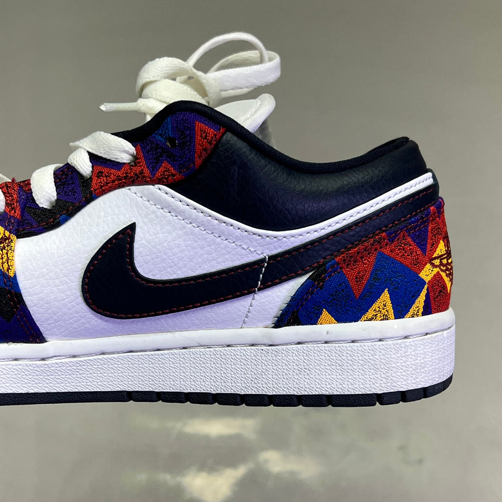 NIKE Air Jordan 1 Low SE 'Nothing But Net' Shoes Unisex Sz 7.5 Multicolor (Pre-Owned)