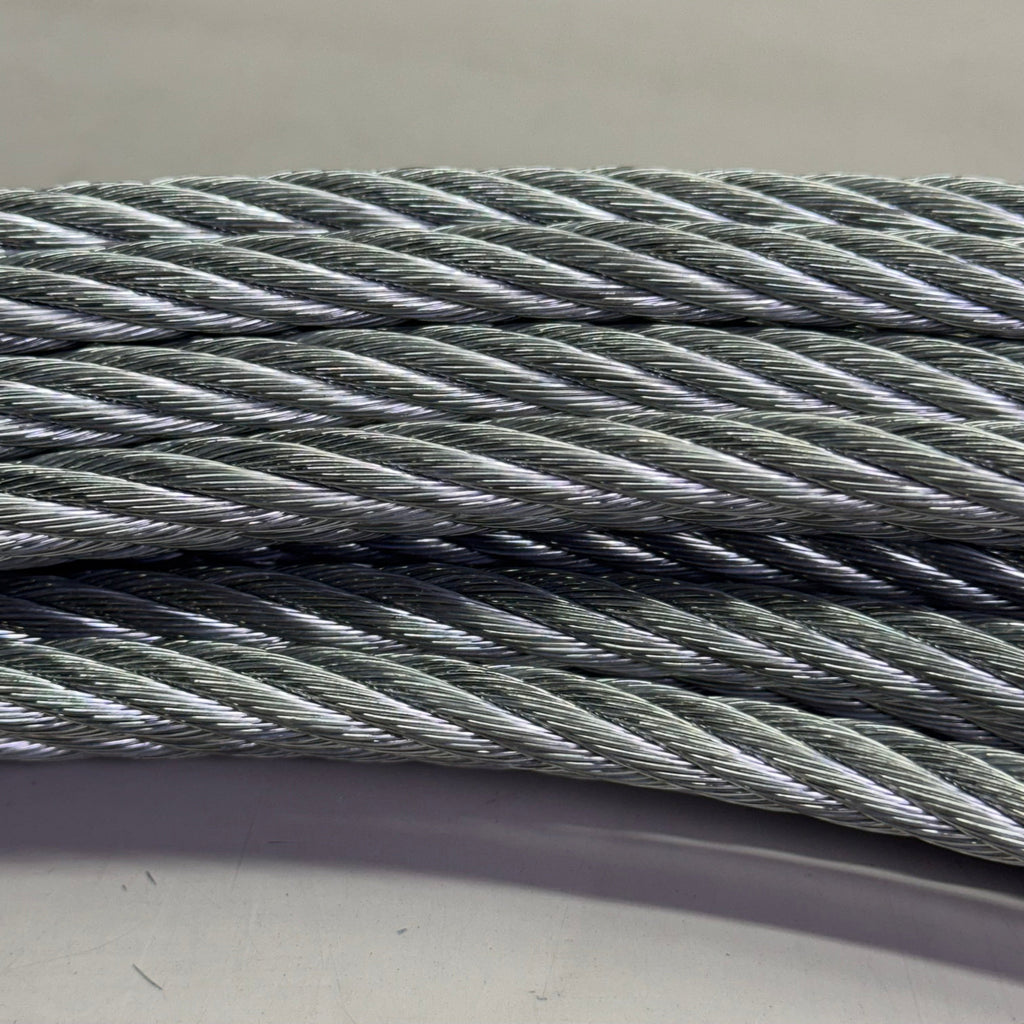 HONEYWELL Galvanized Cable W/Thimble One End Sz 120 ft. L x 3/8", SGLL/120FT