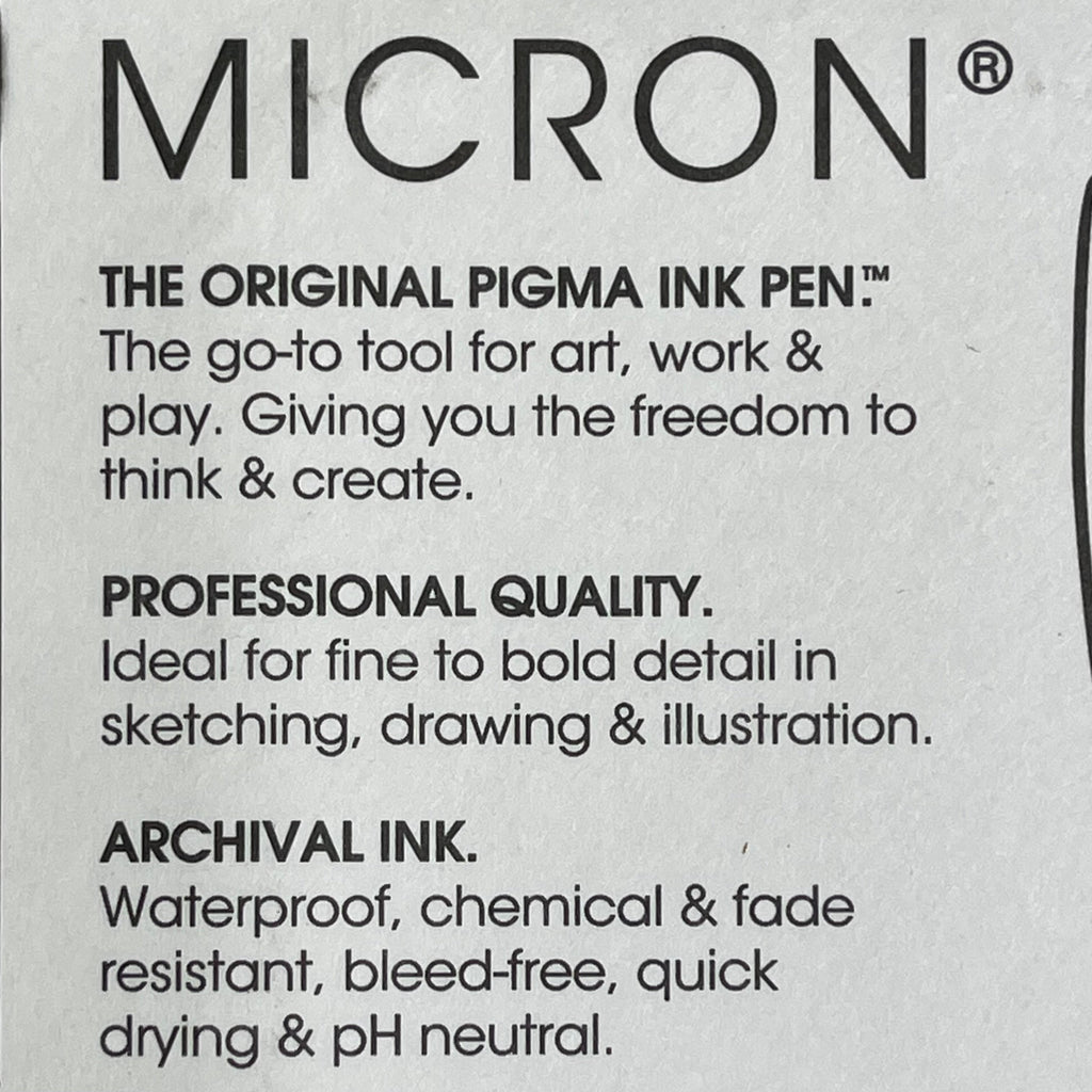 SAKURA (3-PACK) Pigma Micron Pens 0.25mm, 0.45mm, 0.60mm Cool Gray 50163