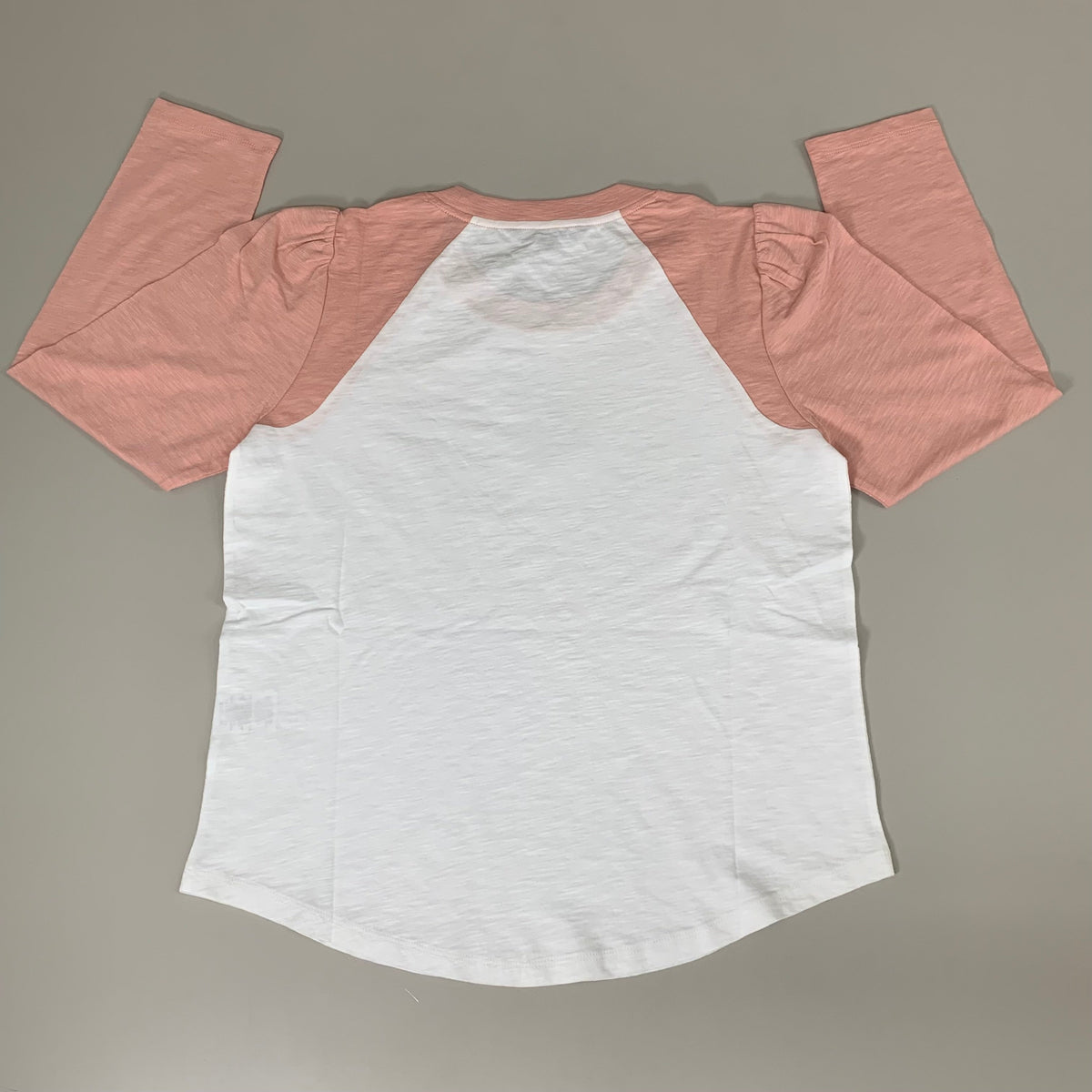 VERONICA BEARD Jeans Women's Mason Baseball Tee Sz-XS Rosebloom/White