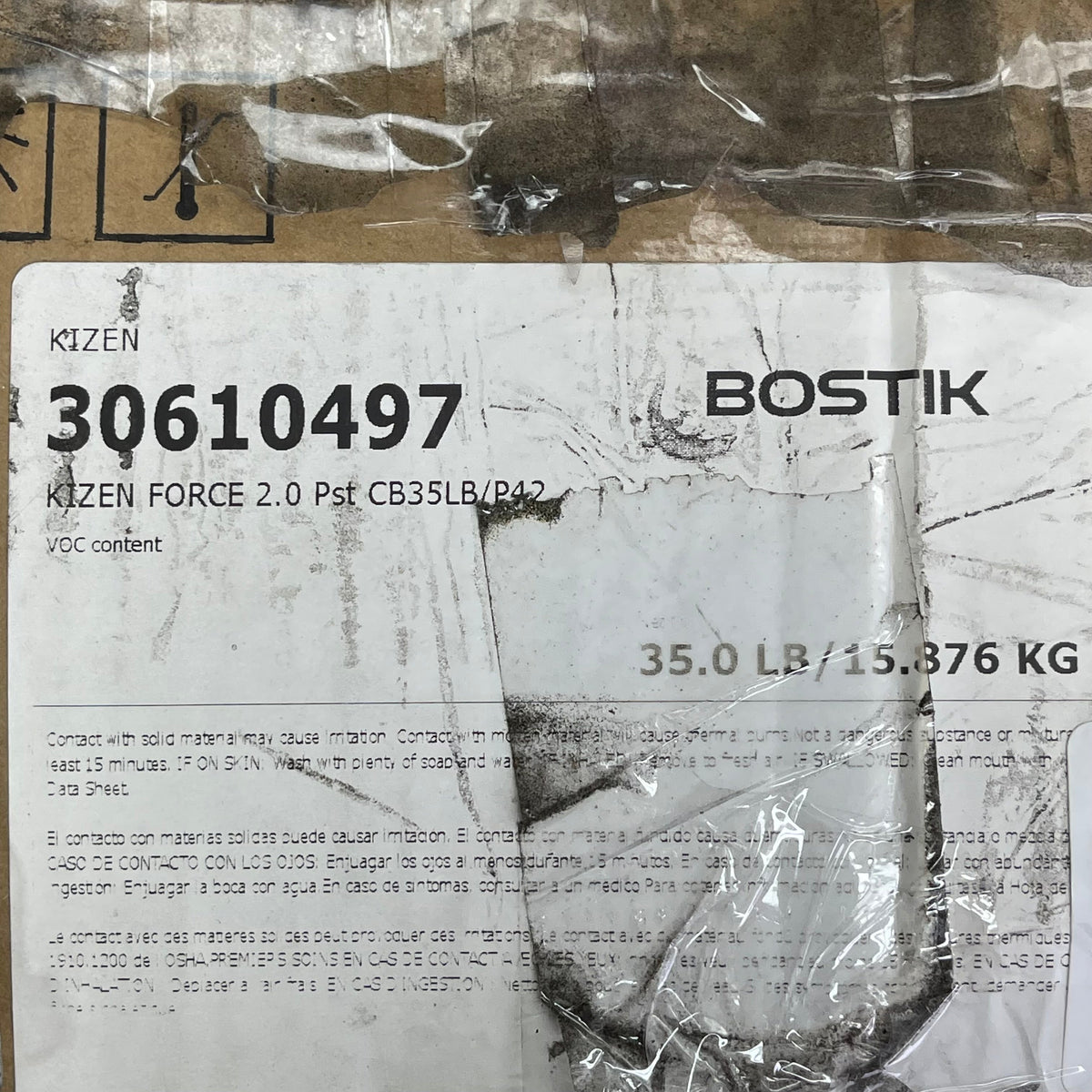 BOSTIK Kizen Force 2.0 Thermogrip Hot Melt Adhesive 35 LBS White OR-535-30851837