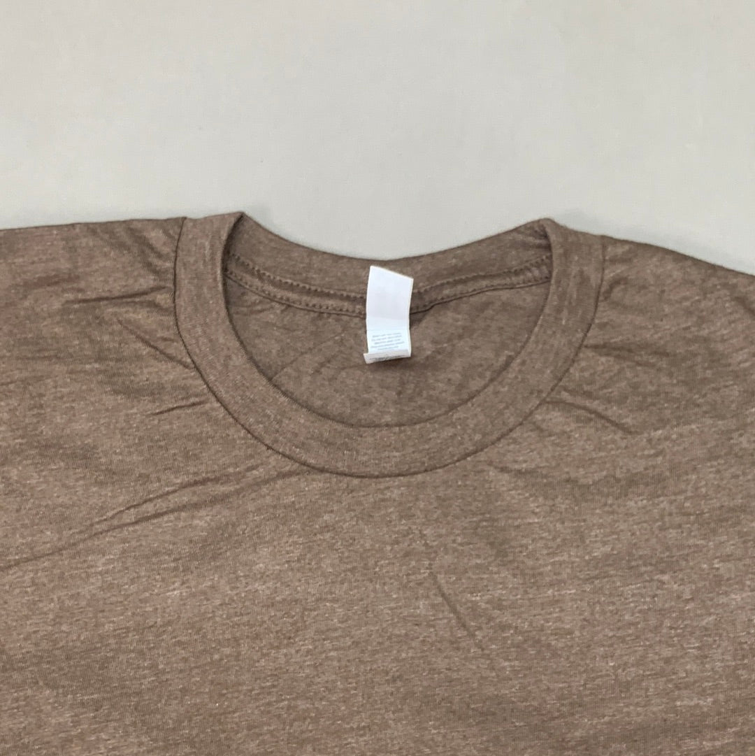 BELLA + CANVAS (12-PACK) Unisex Crewneck Short Sleeve Tees Sz S Heather Brown (New)