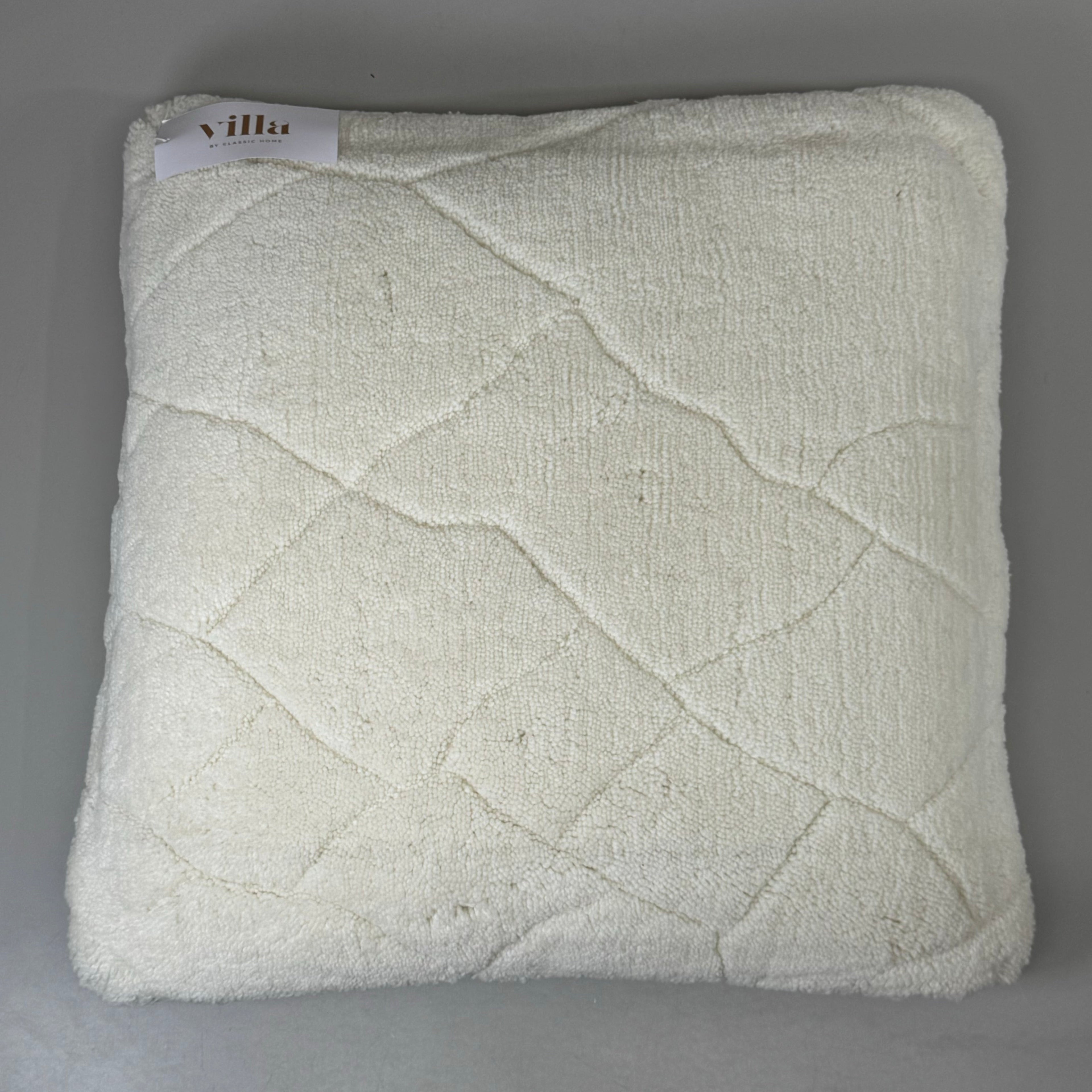 VILLA 22"x22" RN Mercer Decorative Throw Pillow in Ivory