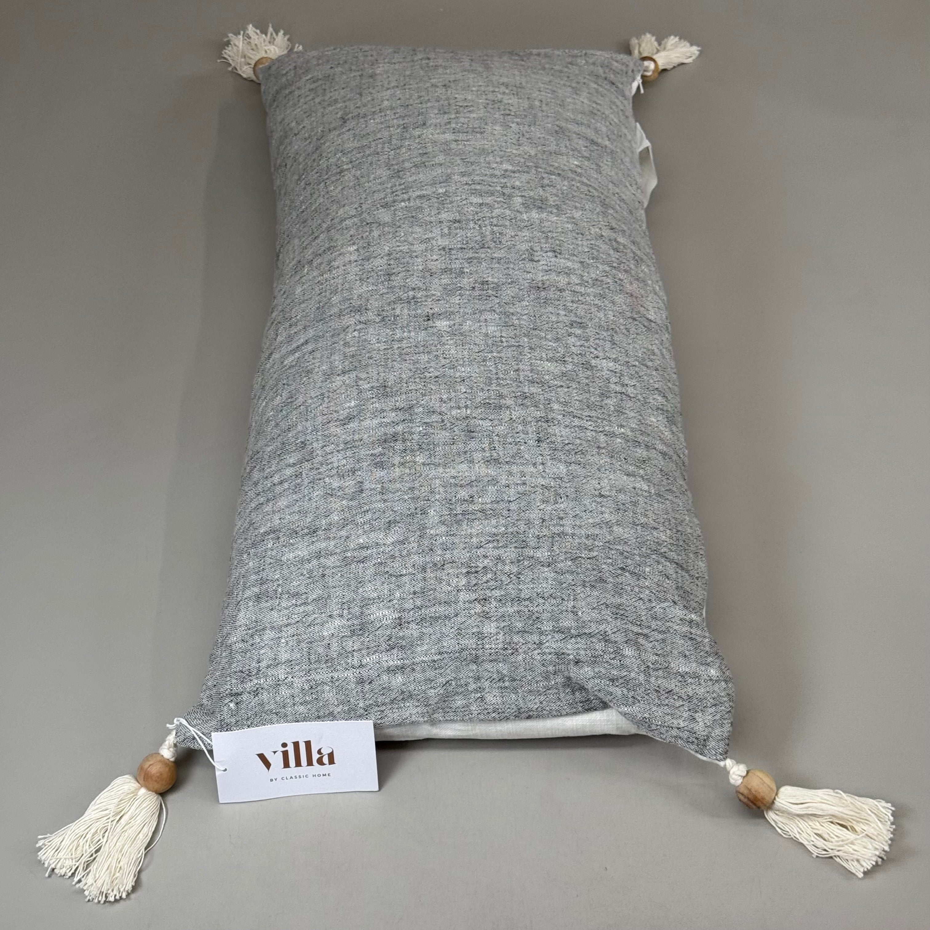 VILLA RN 16"x36" Stillness ST Lima Dark Grey Pillow