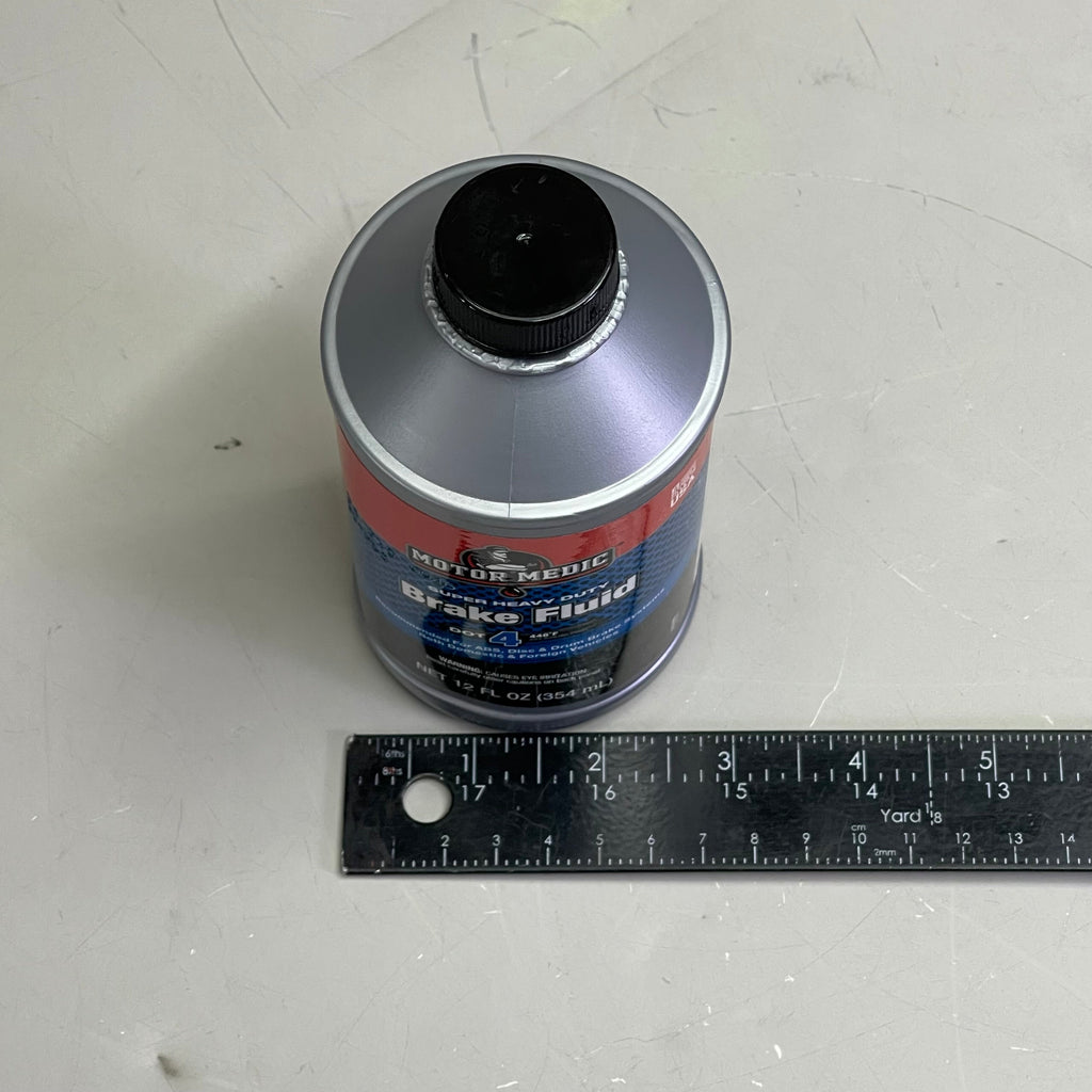 MOTOR MEDIC (6 PACK) Super Heavy Duty Dot 4 Brake Fluid 12 fl oz Grey M4512