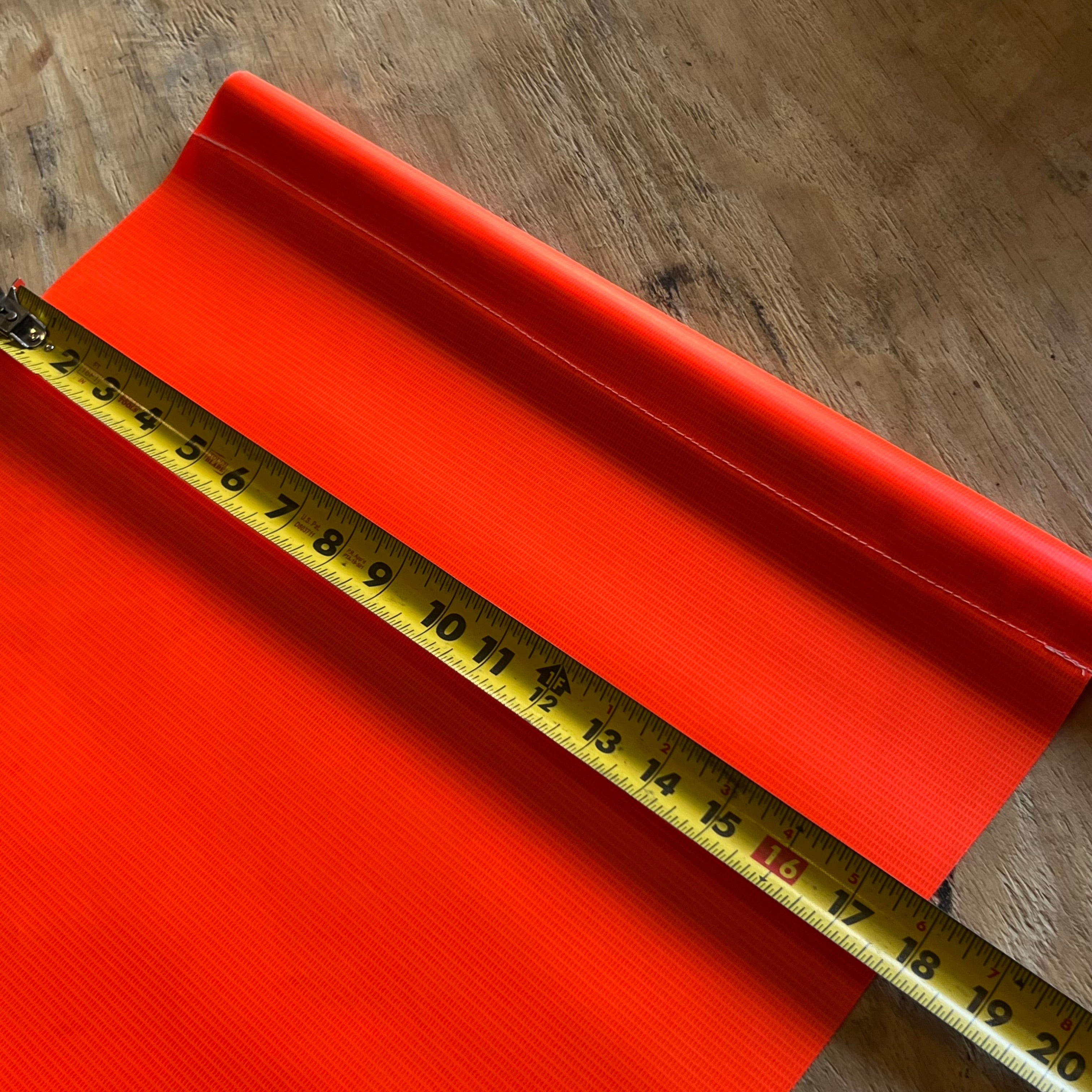 (5 PACK) Orange Banner Flag With Dowel Rods Sz 17.5" x 17.5"