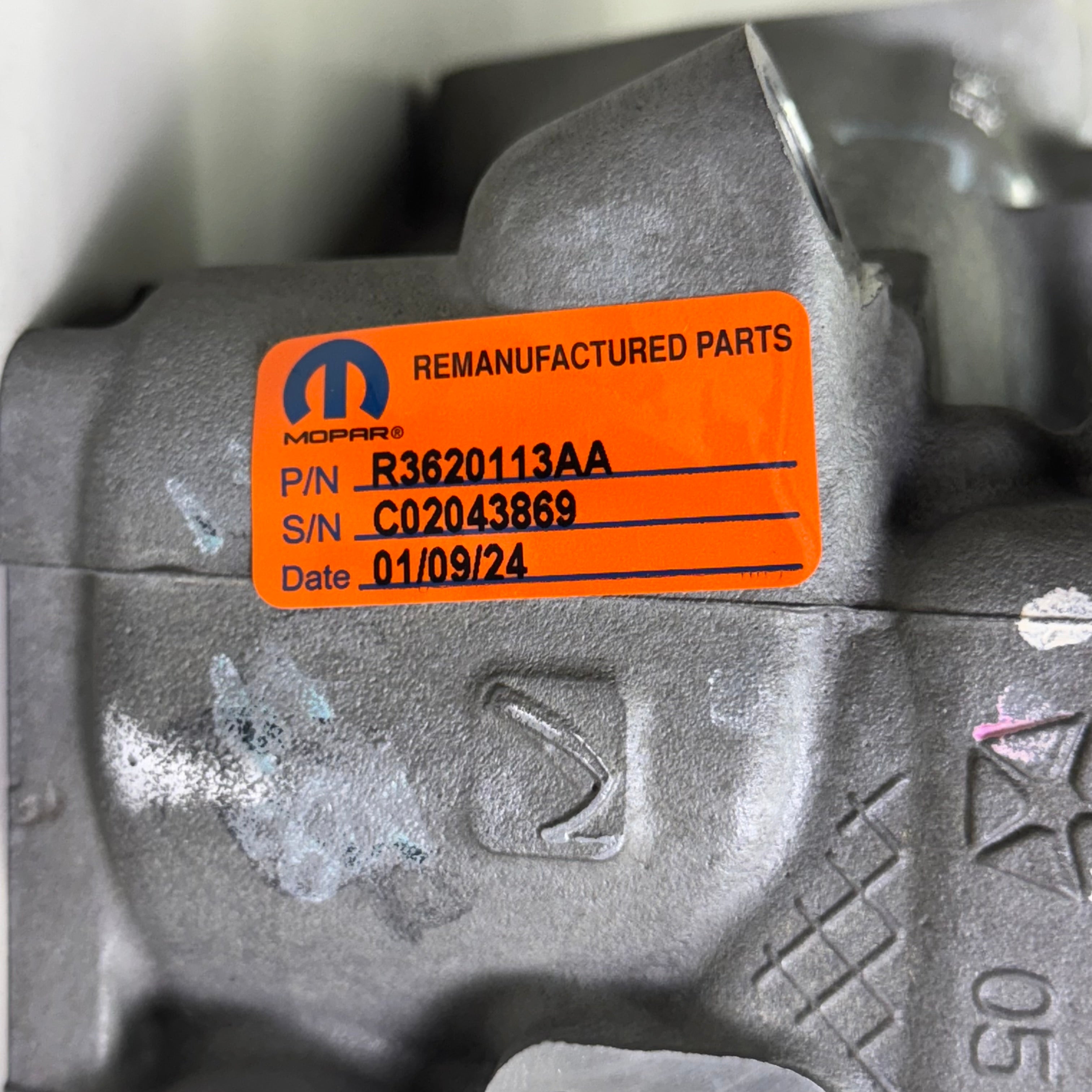 MOPAR Remanufactured Cylinder Head Left Side Sz 17” L x 7.5” W x 7” R3620113AA