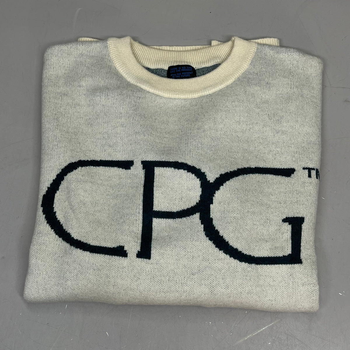 CPG CODEGRAPHY WORLDWIDE Sweater Women's Sz XL Green/Crème WCPG-SWTR-NTRL-2022-3