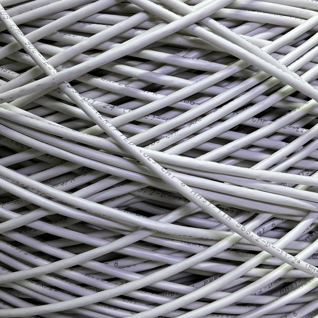 HUBBELL UTP Cable 23 AWG 4 Pair CMP Plenum 1000 ft, White HC6RPEW
