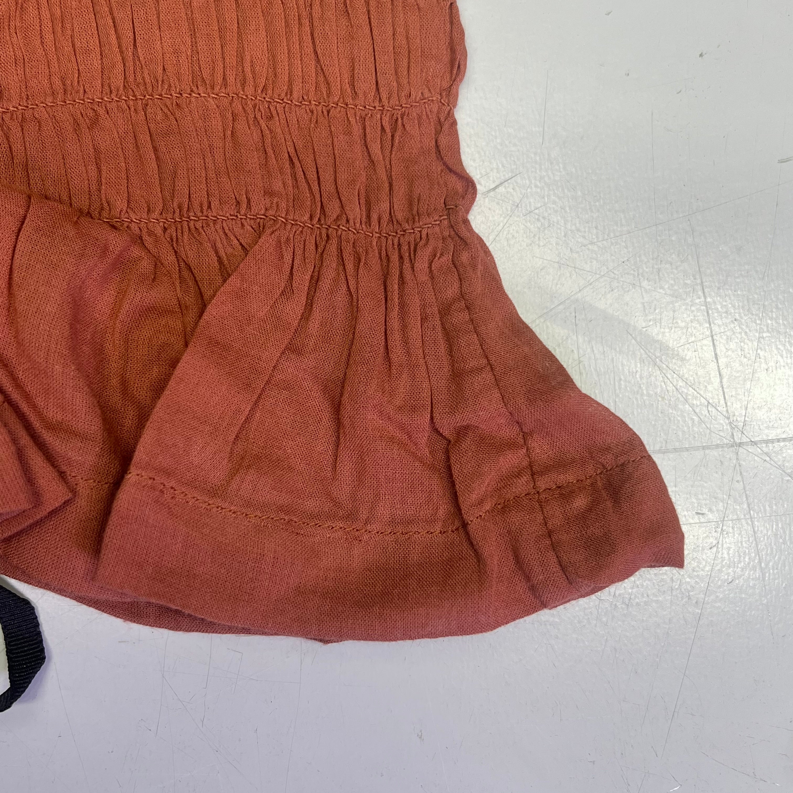 FREE PEOPLE Linen Textile Sweet On Your Crop Women's Sz M Maple Syrup 96849898