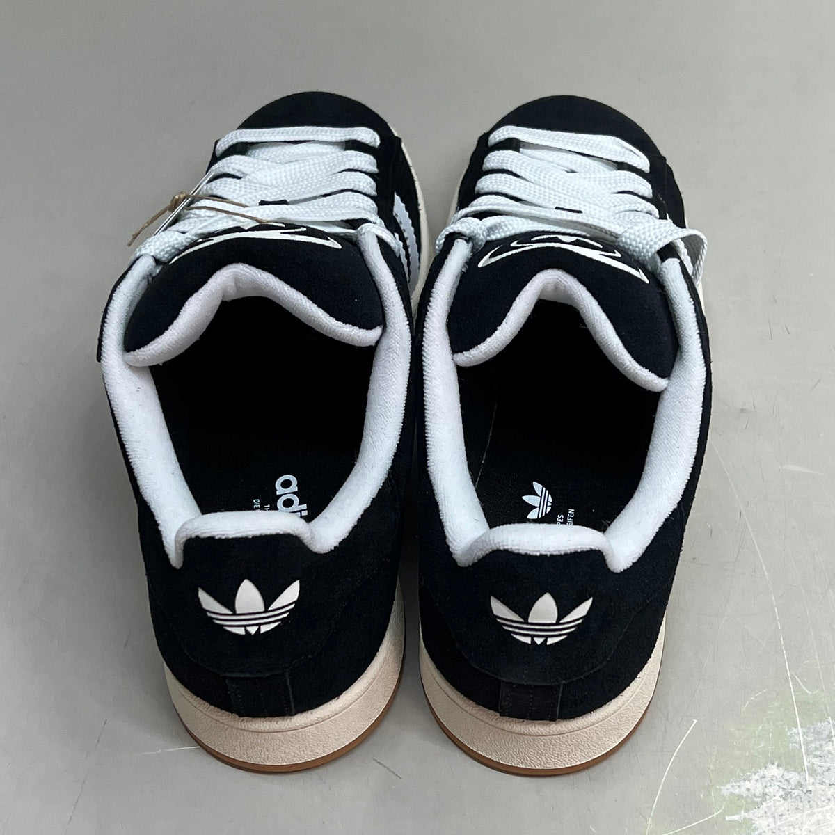 ADIDAS Campus 00s Fat Lace Sneaker Mens Sz 10.5 Black/Cloud White/Off White