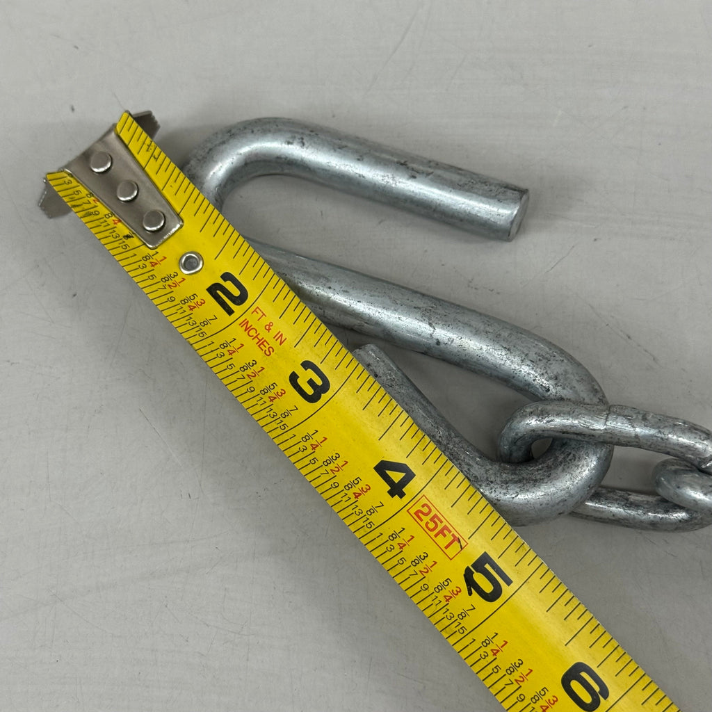 CURT Trailer Safety Chain With 2 S-Hooks 48" Clear Zinc 80031