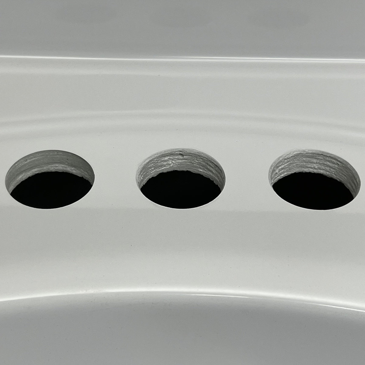 DHI CORP Vanity Top Sink Premium Cultured Marble 25” X 22” WHITE 552026