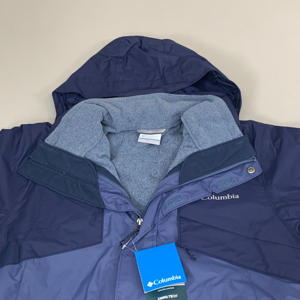 COLUMBIA Bugaboo II Fleece Interchange Jacket Men's Sz S Navy Blue 1800661477
