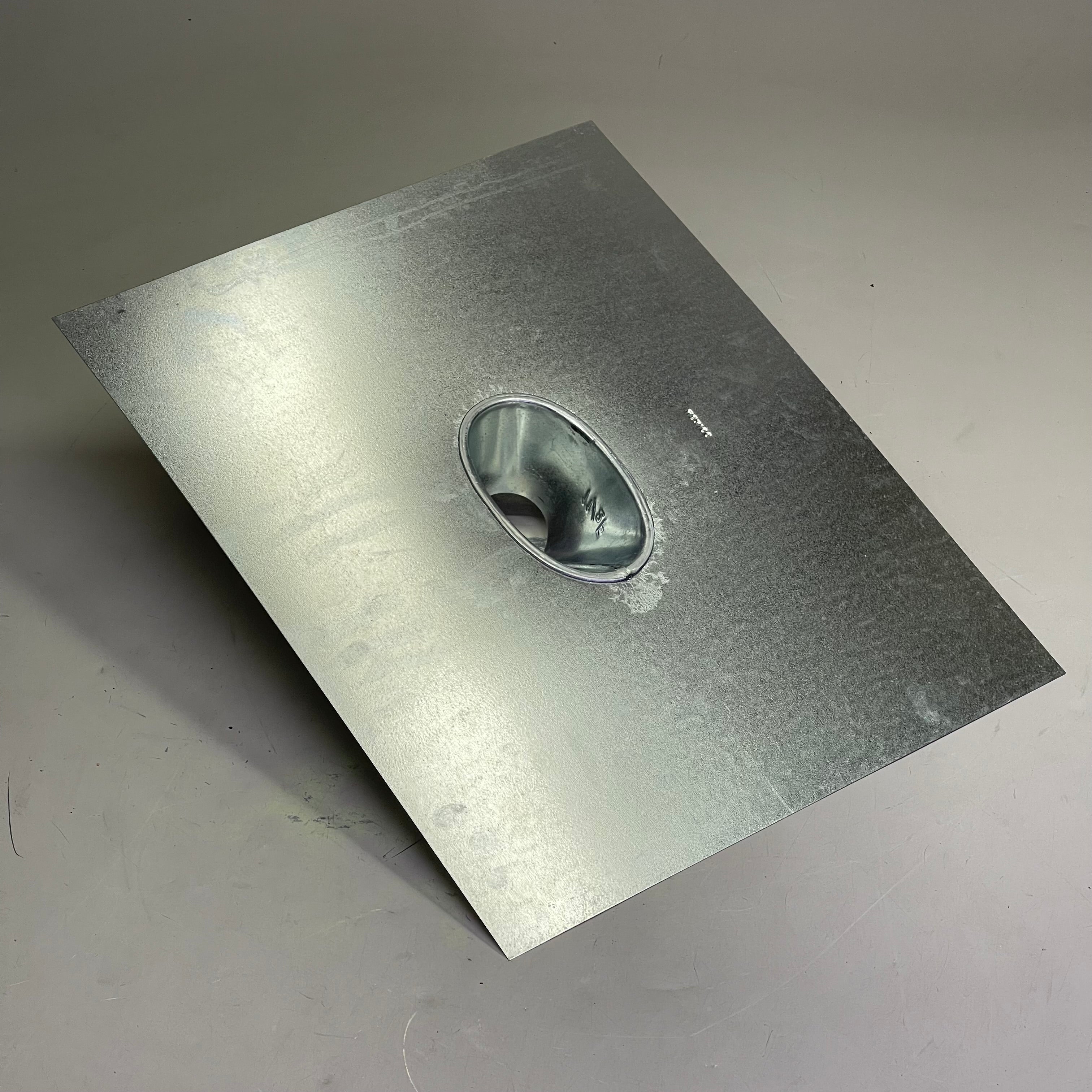 AMERIVENT Round Vent Flashing 1-1/2" Dia Galvanized Steel AMV112FFU