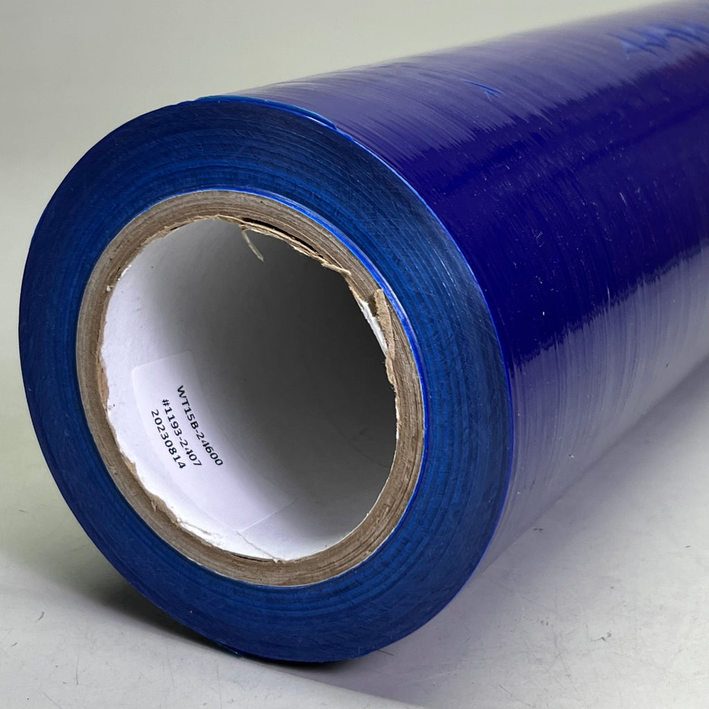 PE Protective Window Film Sz 24" W X 600' L, Blue WT15B-24600UV