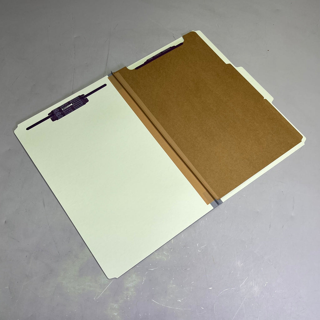 SMEAD (10 PACK) Safe Shield Pressboard Classification File Folders Green 19076