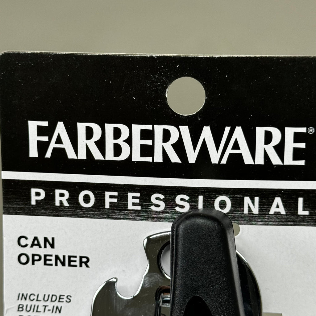 FARBERWARE Professional Can Opener w/Built in Bottle Opener 83036-93