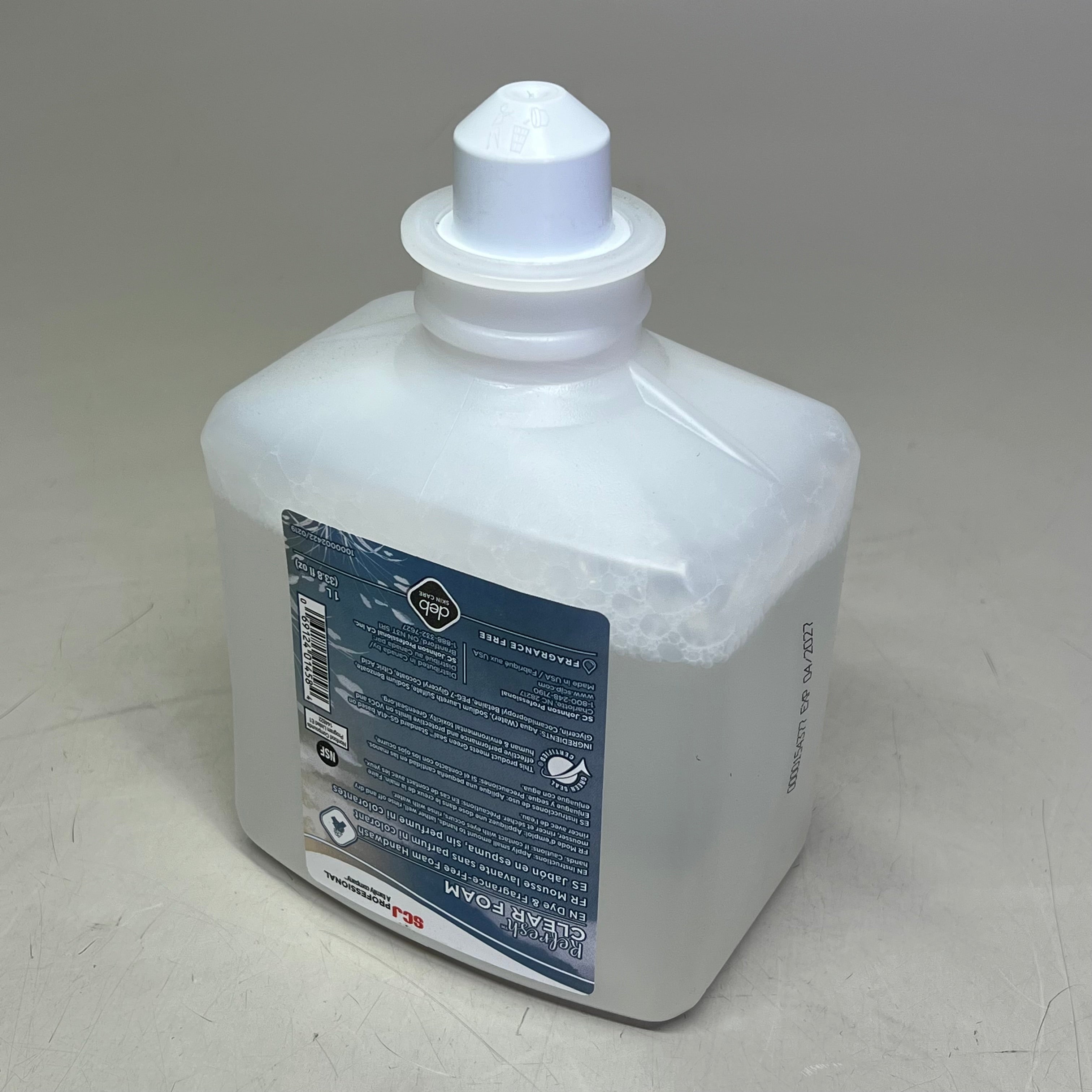 SCJ (6 PACK) Perfume & Dye Free Refresh Foam Soap Refills 1L 1000002422/0219