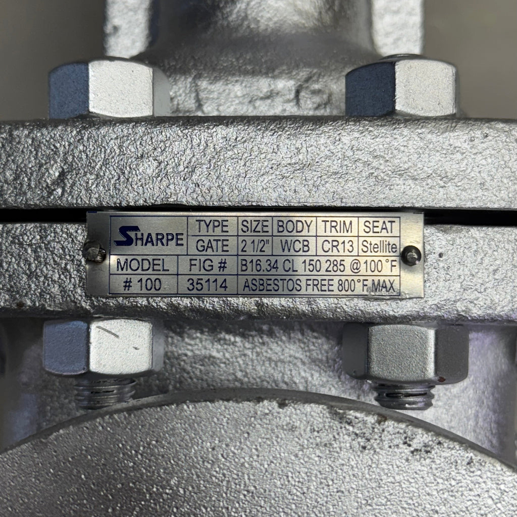 GRAINGER 2-1/2 Gate Valves #150, Grey 4371004410 (Distressed Box)
