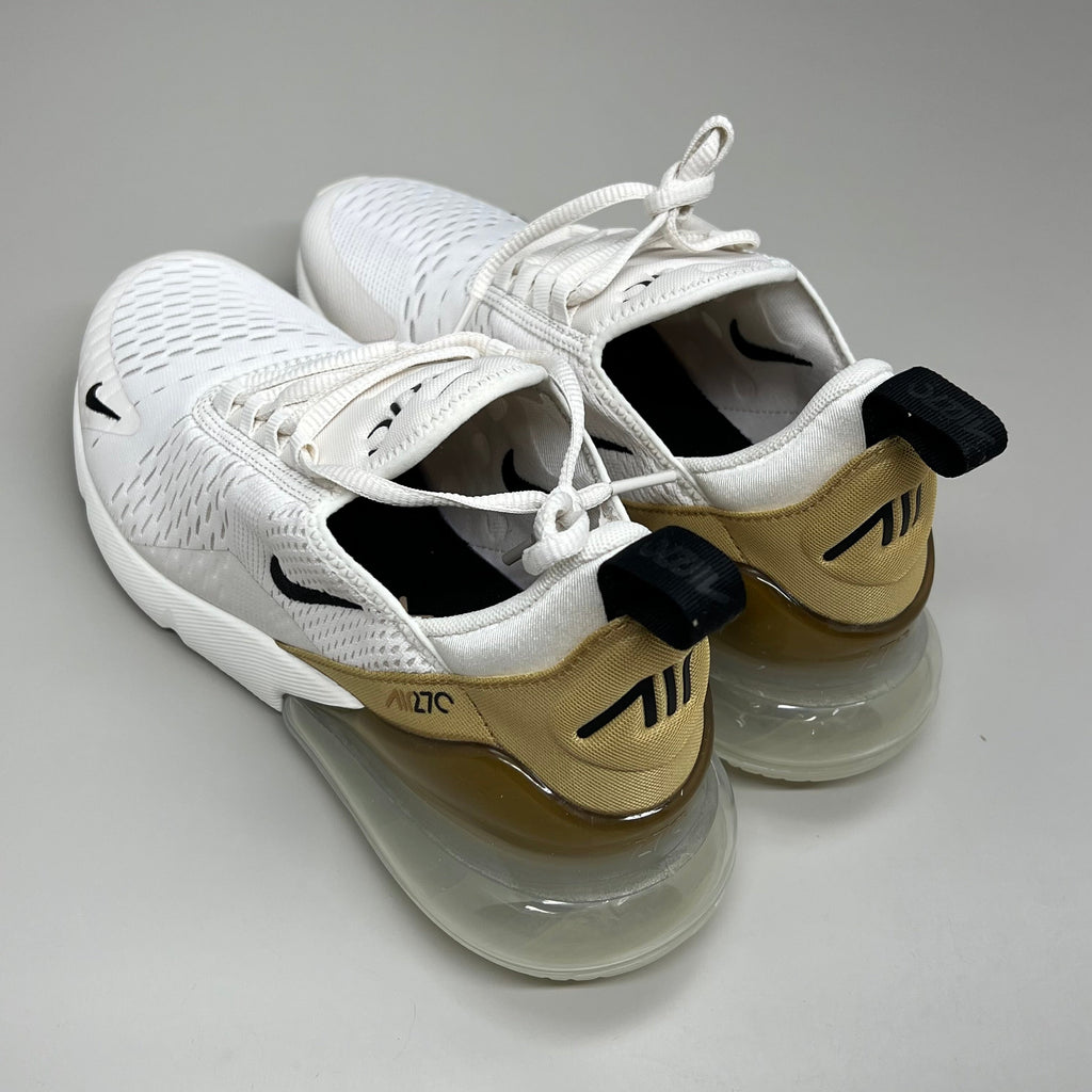 NIKE W Air Max 270 Mesh Shoes Women's Sz 8 White Gold DZ77736 001 New Other