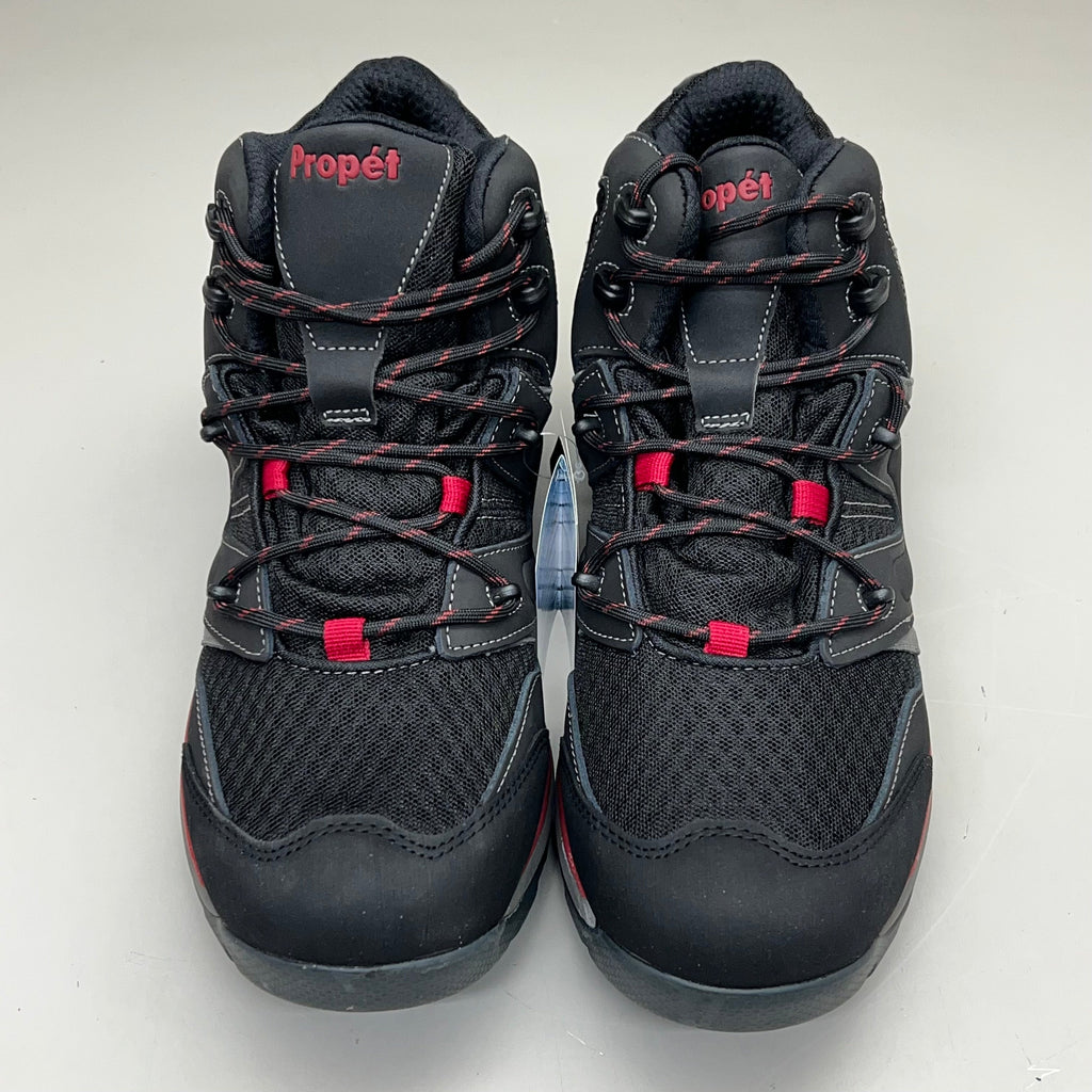 PROPET Veymont Grip Hiking Boot Waterproof Men's Sz 10 X(3E) Black/Red MOA022S