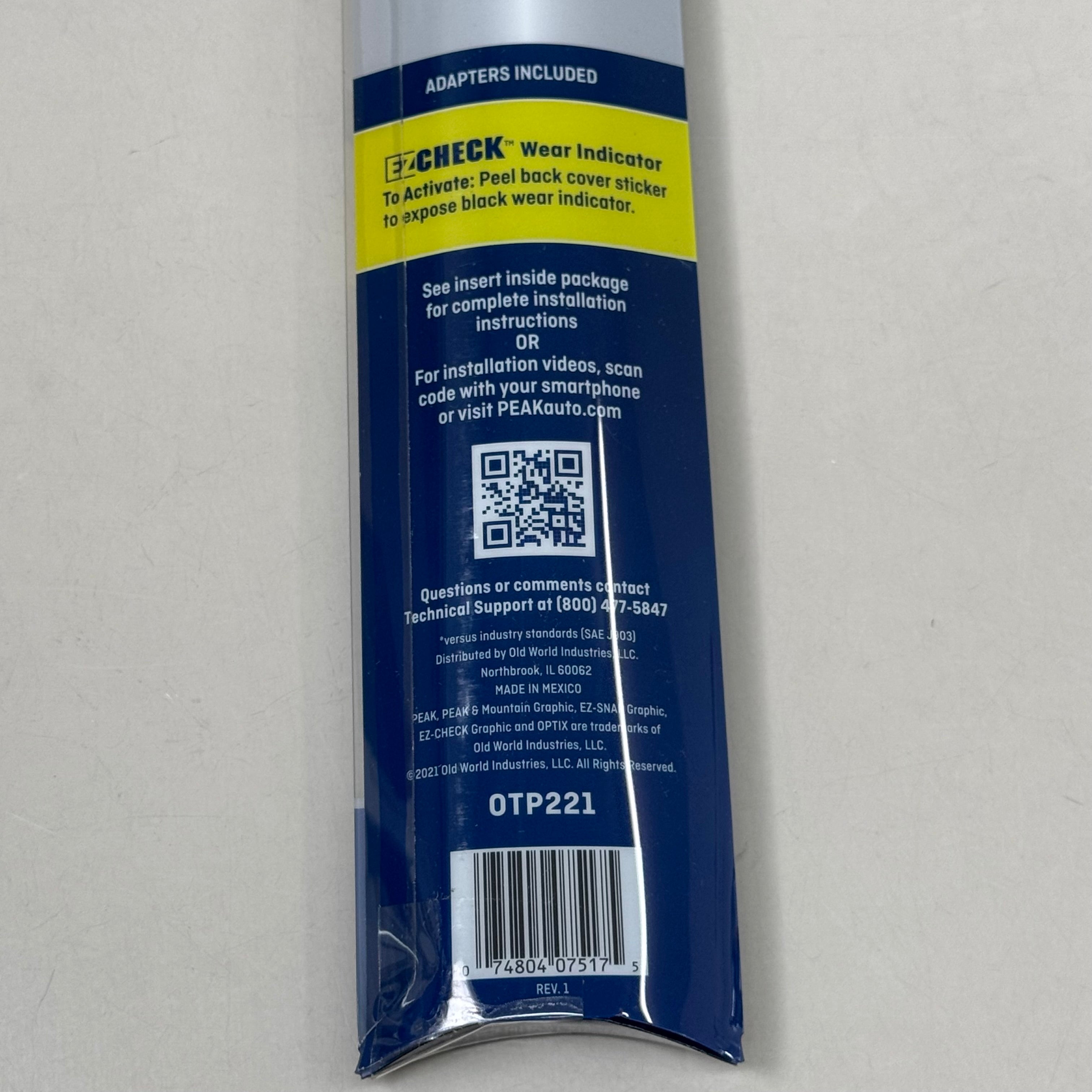 PEAK Optix Plus Beam Windshield Wiper Blades 22" OTP221 2x Longer Life